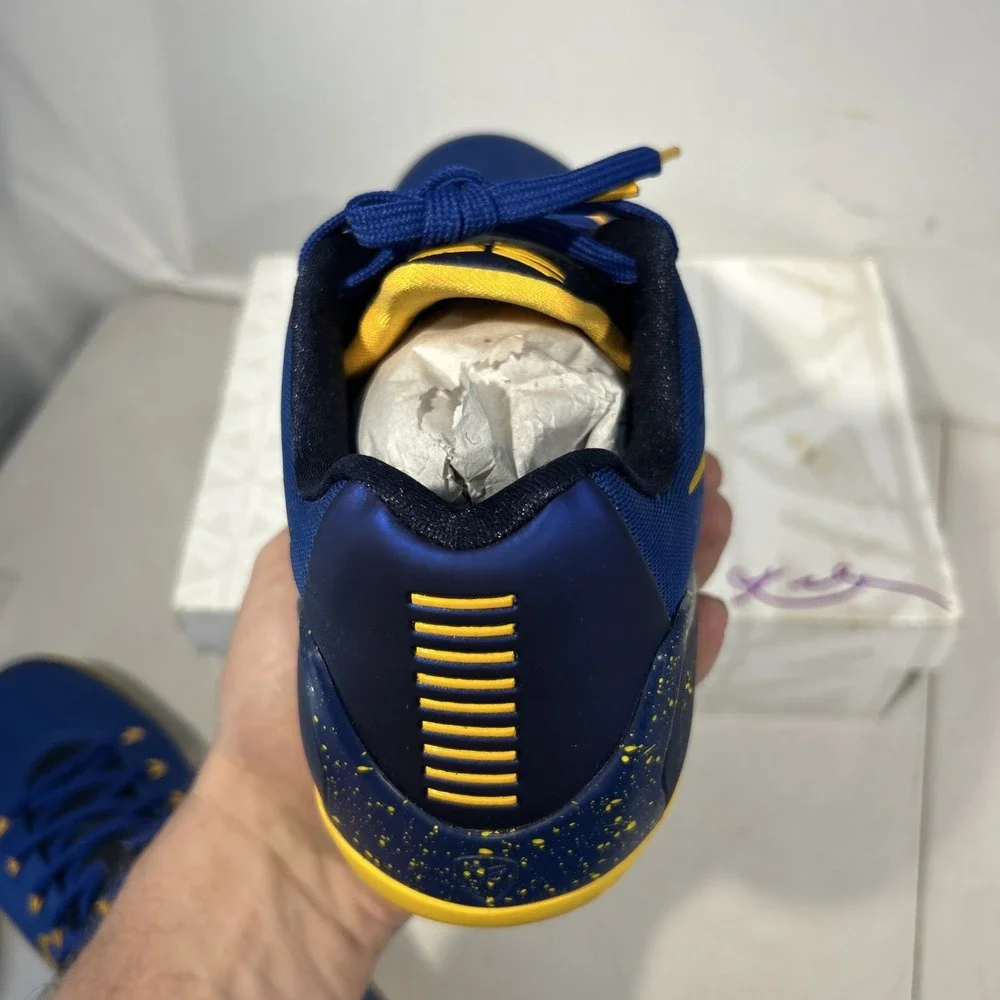 Nike Kobe 9 IX Low Em Men's Sneakers Size 12 , University Gold Gym Blue W/box